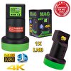 Mag Full HD 4K Ledli 0.1 dB Single Tekli LNB