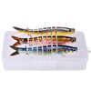 Valkyrie 8 Eklemli 3D Oynak Rapala Tatlı ve Tuzlu Su Uyumlu Wobblers Swimbait Sahte Balık Yem Seti - 3 Adet