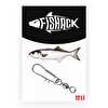 Fishack Paslanmaz  12'li Klipsli Fırdöndü Gümüş No: 5