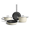 Smeg Cookware 50's Style Prima Krem 4'lü Tencere & Tava Seti CKFFCKFC2426CRM