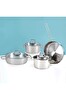 Jumbo Palermo 7 Parça Çelik Tencere Seti