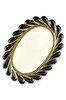 DigitHome Callavi Oval 39 CM Siyah Gold Servis Tabağı - GBO 180 C320.113