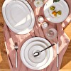 Emsan Alicia Fine Bone 60 Parça 12 Kişilik Yemek Takımı Yuvarlak Platin 600.15.01.2582
