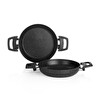 Schafer Black Stone 2'li Sahan Seti 18-22 CM Siyah 1S0450-22007-SIY01
