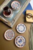 Tabak Evi Stoneware Mozaik Red Sefa 6 lı Çay Tabağı 10cm