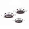 Fms G5019 Granit 6 Parça Büyük Boy Omlet Set Siyah 20-22-24