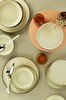 Kütahya Porselen Moderna Yemek Takımı Pearl Bej/sarı 16 Parça