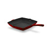 Korkmaz Casta Kırmızı 30 CM Kare Grill Döküm Tava A2848-1