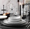 Kütahya Porselen Mood 24 Parça Yemek Takımı Platin File