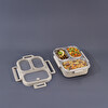 Aryıldız Bento Lunch Box 3 Bölmeli Bej