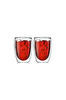 Kitchen Design Lab Yeni Tasarım Çift Cidarlı Borosilikat Şeffaf Cam Bardak 350 ML - 2 Adet 2772