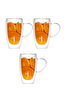 Kitchen Design Lab Çift Cidarlı Cam Kupa Seti 400 ML 3 Adet 2039