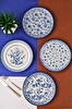 Tabak Evi Porselen Blue Heaven Pasta Takımı 20 CM 4 Kişilik 4 Parça TVL4PTPRS1194