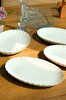 Kütahya Porselen Bone Luz Platin File Kayık Tabak 24x17 CM BNLZF24KY220 4'lü