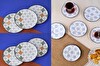 Tabak Evi Porselen Audrey 6 Kişilik Pasta Takımı 20 CM ve Çay Tabak Takımı 12 CM