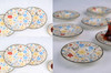 Tabak Evi Porselen Fiori 6 Kişilik Pasta Takımı 20cm ve Çay Tabak Takımı 12 CM