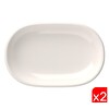 Tabak Evi Porselen Magnus 18x11x2.50 CM 2'li Oval Kayık Tabak
