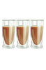 Kitchen Design Lab 2323 Çift Cidarlı Uzun Cam Bardak 350 ML 3 Adet