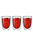 Kitchen Design Lab 2772 350 ML - 3 Adet Çift Cidarlı Borosilikat Cam Şeffaf Cam Bardak