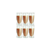 Kitchen Design Lab 2323 350 ML 6 Adet Çift Cidarlı Uzun Cam Kokteyl Meşrubat Bardağı
