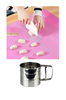 Kitchen Design Lab Silikon Ölçülü Çok Amaçlı Hamur Açma Matı 45 CM X 65 CM Ve Çelik Un Eleği