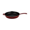Lava Döküm Yuvarlak Izgara Tava Döküm Demir Yekpare Saplı Çap 28 CM Bordo - LV ECO Y GT 28 BR