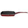 Lava Döküm Kare Izgara Tava Döküm Demir Yekpare Saplı. Ölçü 26x26 CM Bordo - LV ECO K GT 2626 K0 BR