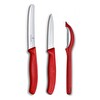 Victorinox 6.7111.33C1 Swiss Classic 3'lü Bıçak ve Soyacak Set Kırmızı