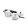 Fissler Vitaquick Premium 6 L Ve 3.5 L Çelik Düdüklü Tencere - Buharda Pişirme Aparatı