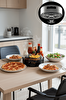 Mithra Life 360 Derece Döner Siyah Banyo Mutfak Düzenleyici Organizer Toparlayıcı Tepsi MIT1288
