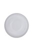 Kütahya Porselen Bone Luz Platin Fileli Servis Tabağı 27 CM Tekli
