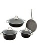 Jumbo Darci Black 7 Parça Tencere Seti