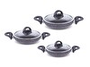 Fms G5001GLX Galaxy 6 Parça Granit Omlet Set Gri