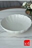 Kütahya Porselen Bone Luz Krem Bowl Kase 25x6 CM 2000 ML 4'lü BNLZF25KS00