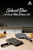 Amboss School Duo 2’li Döküm Ocak Üstü Tost Waffle Tava Seti