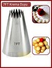 Jet's Home 7FT Krema Duyu Büyük Boy Pasta Duyu Paslanmaz Çelik 35x18x50 mm