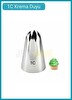 Jet's Home 1C Kapalı Yıldız Desen Krema Duyu Büyük Boy Pasta Duyu Paslanmaz Çelik Krema Torbası Ucu 3.0x1.8x4.6 cm