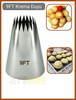 Jet's Home 9FT Krema Duyu Büyük Boy Pasta Duyu Paslanmaz Çelik 35x18x52 mm