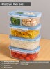 Jet's Home 4'lü Diyet Kabı Seti BPA Free Hava Almaz Saklama Kabı Çıkarılabilir Bölmeli Gıda Kutusu 500 ML
