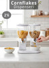 Jet's Home 2’li Cornflakes Dispenseri 7 L Çift Hazneli Müsli Granola Kuruyemiş Kahvaltı Tahılları Sunum Aparatı