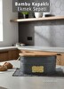 Jet's Home Bambu Kapaklı Ekmek Sepeti Saklama Kutusu Metal Şık Tasarım Antrasit