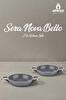 Amboss Sera Nova Bello 2 Parça Seramik Sahan Seti 20-22 CM Gri