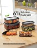Jet's Home 6'lı Set Erzak Saklama Kabı Seti BPA Free Erzak Kabı Bakliyat Saklama Kapları Buzdolabı Kabı