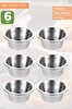 Jet's Home 6’lı Set Mini Sosluk Paslanmaz Ketçaplık Mayonezlik Reçellik Çelik 6 CM