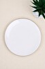 Tabak Evi Porselen Chic Platin Yaldızlı Pasta Tabağı 20.50 CM Tekli