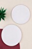 Tabak Evi Porselen Chic Platin Yaldızlı Pasta Tabağı 20.50 CM 2'li