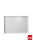 Kütahya Porselen Dikdörtgen Tabak Kırık Beyaz 18x13 CM 6'lı TAN18X13DU00
