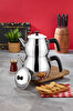 Cooker Tombo Mini Boy Paslanmaz Çelik Siyah Çaydanlık Takımı 0.75 - 1.50 L - CKR3706