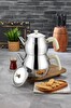 Cooker Tombo Mini Boy Paslanmaz Çelik Krem Çaydanlık Takımı 0.75 - 1.50 L - CKR3706