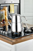 Cooker Lara Aile Boy 1.5 -2.5 L Gümüş Paslanmaz Çelik Çaydanlık Takımı CKR3925